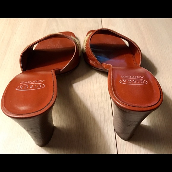 Circa by Joan & David cognac leather slip on heels - Picture 5 of 5